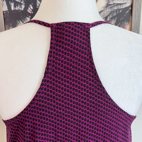 Women's Old Navy Tank | Spaghetti Strap | Magenta | Dot Print | Small | Rayon - Picture 6 of 8